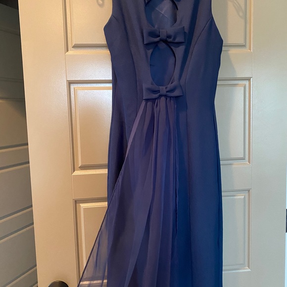 Alfred Angelo Size small Navy Gown- worn once- Perfect for Prom or Bridesmaid - Picture 1 of 6